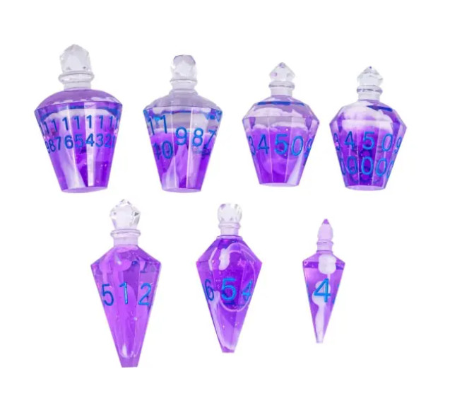 💜💜Magic Potion DnD Dice Set | Dungeons and Dragons | 7 Dice RPG 2.16