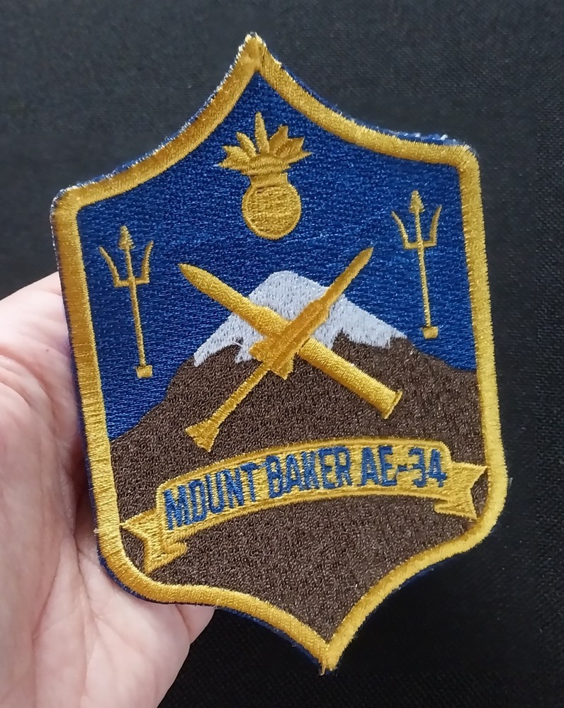 AE-34 USS MOUNT BAKER Ammunition Ship US Military NAVY Patch
