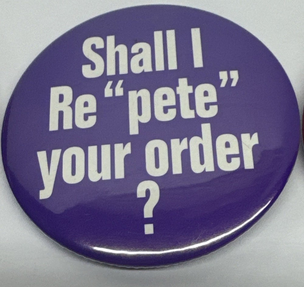 3 PETE'S WICKED ALE Pin Back Finback BUTTONS 2"