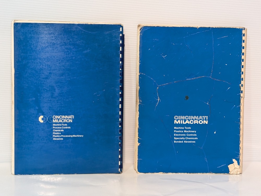 Cincinnati Milacron 2MT Cutter Tool Grinding Machine Operators Instruction Book