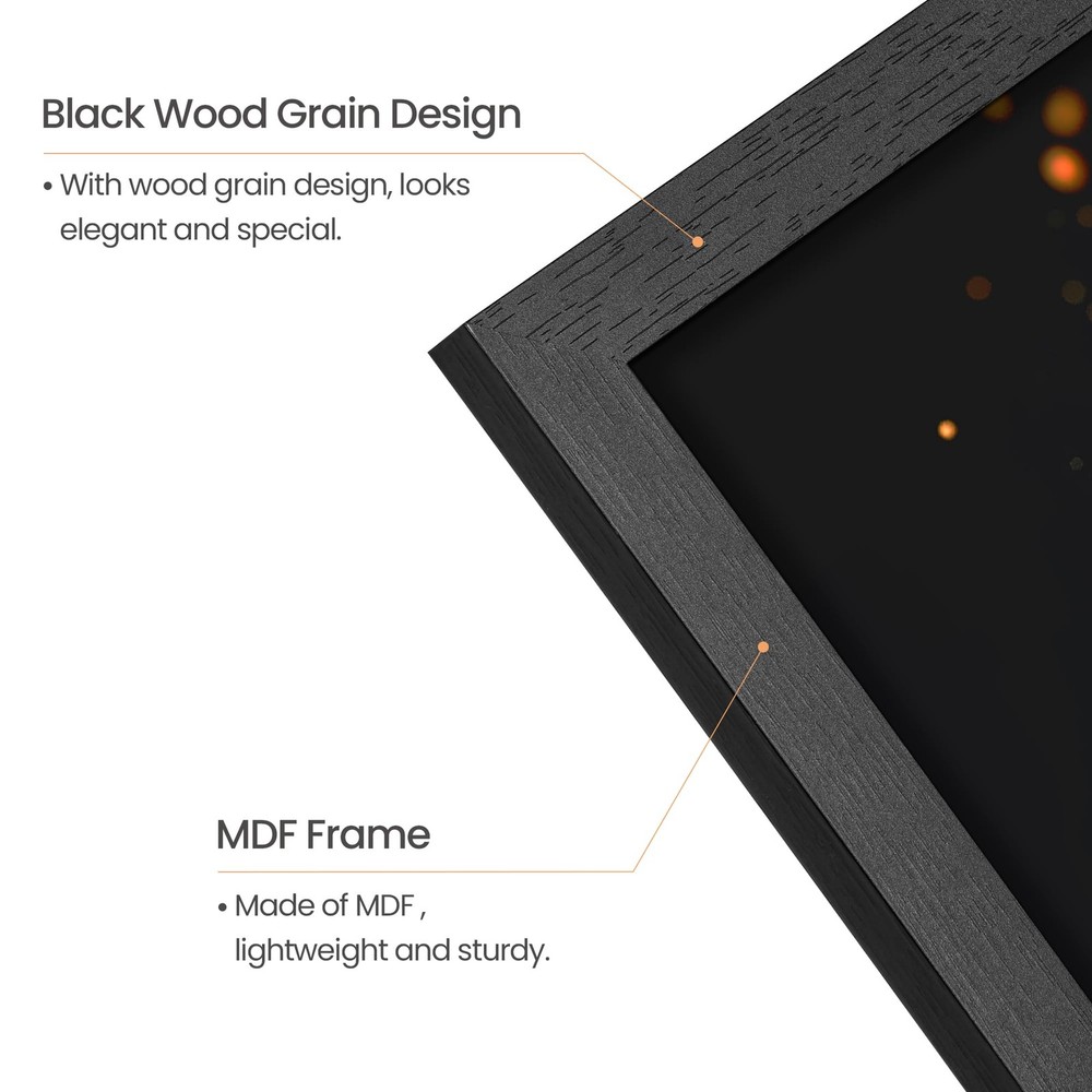 upsimples 11x17 Black Picture Frame Wall Mount