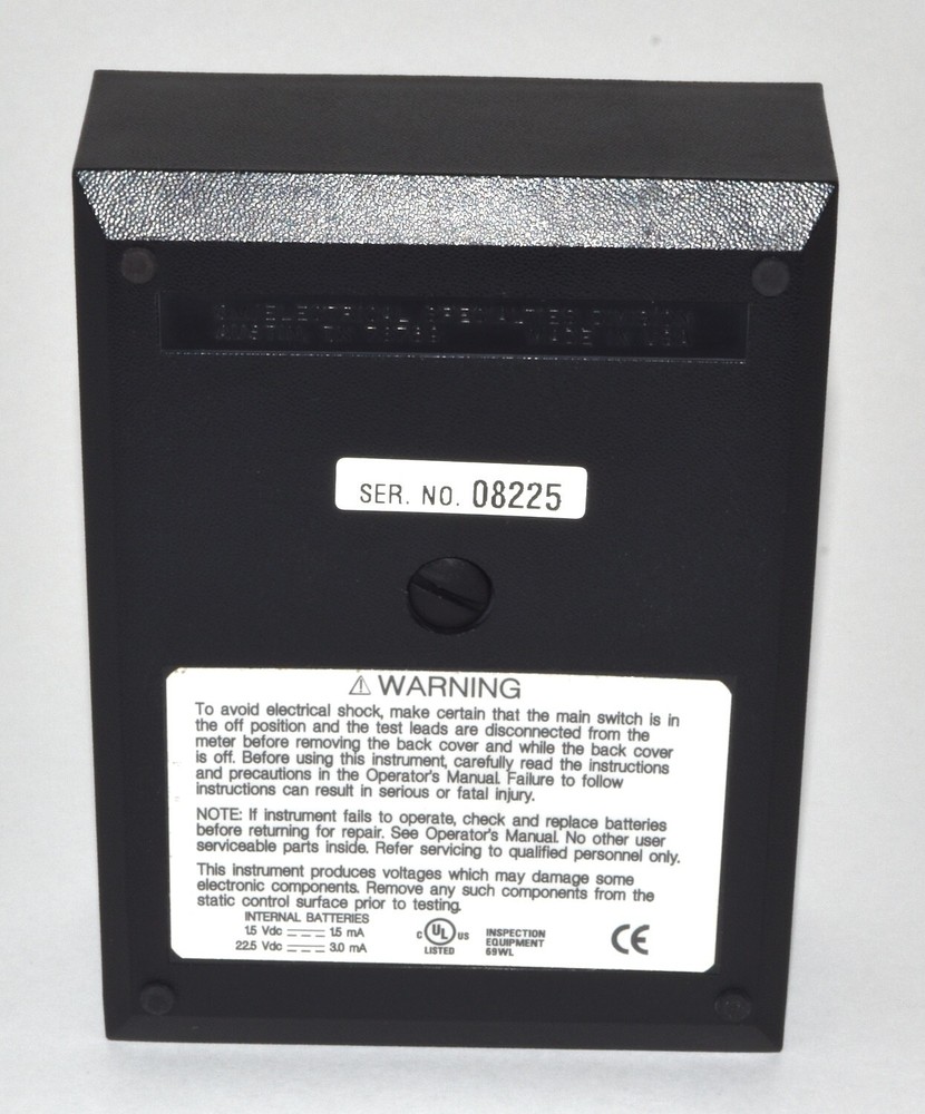 3M Analog Megohmmeter Test Kit for Static Control Surfaces *Used*