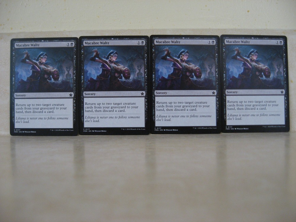 MTG --- Foundations --- MACABRE WALTZ  x4 --- NM