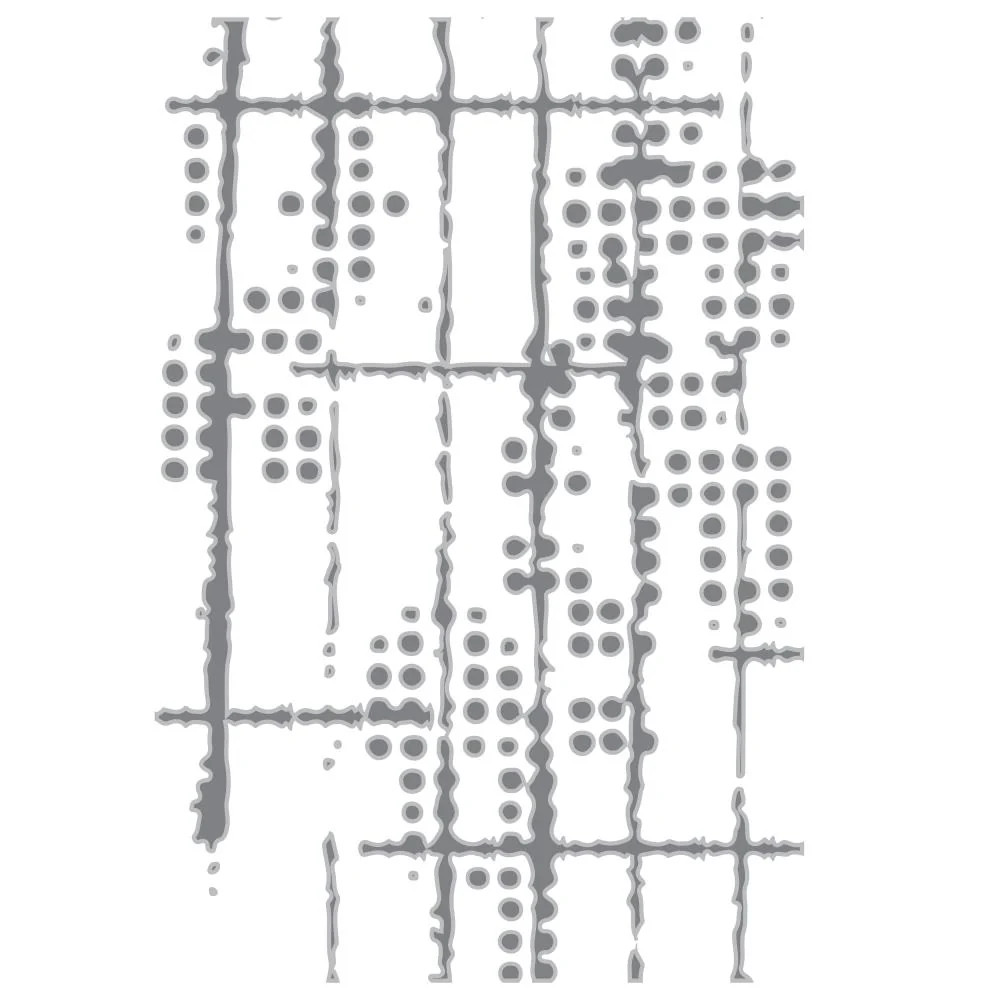Sizzix Multi-Level Embossing Folder - Dot Matrix, 666904 by Seth Apter