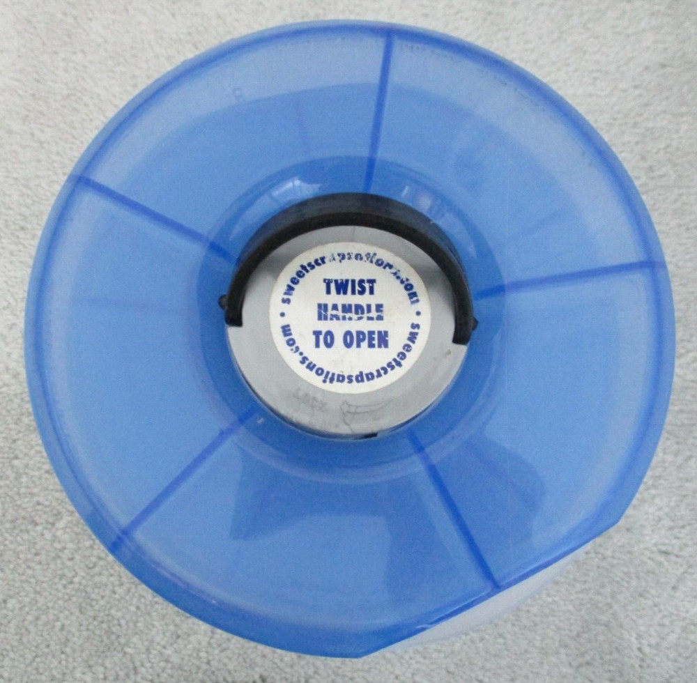 Scrapper Stacker Craft Buttons Storage Container Round 5 Layer 25 Section Handle