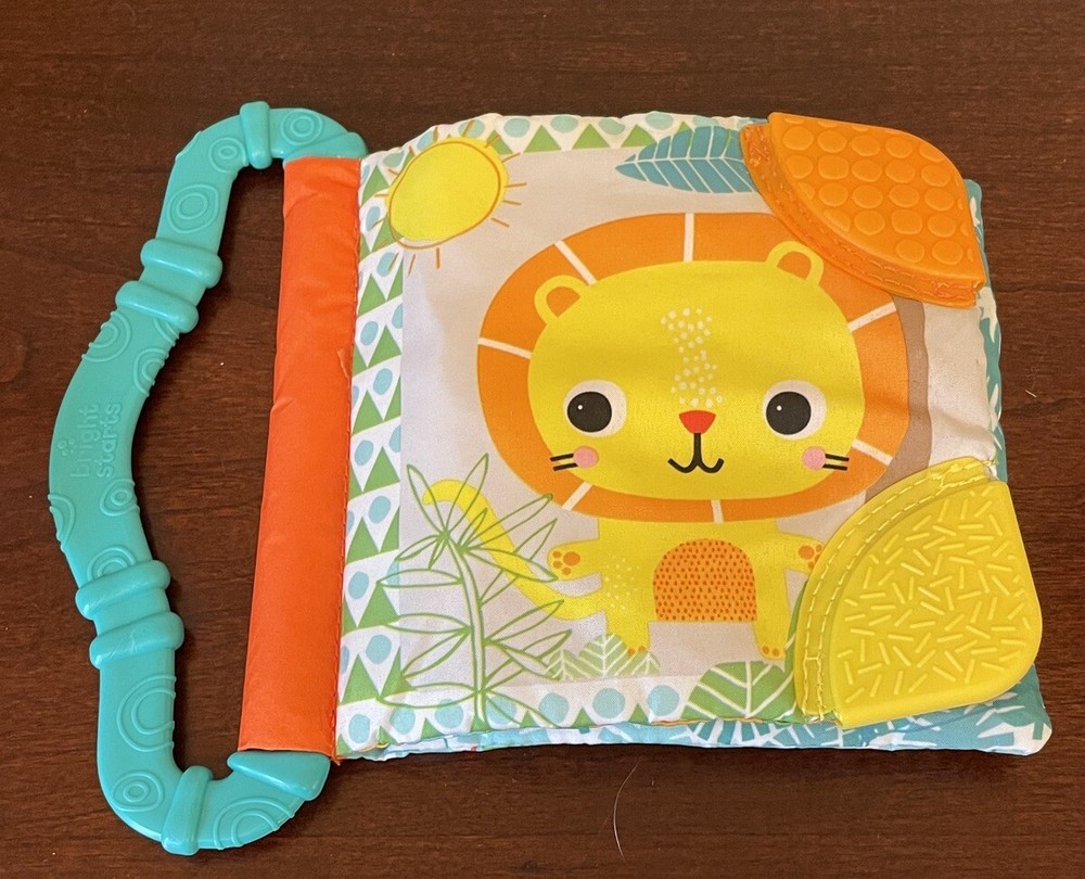Bright Starts Animal Crinkle Book: noisy pages, bright, easy grip, solid corners