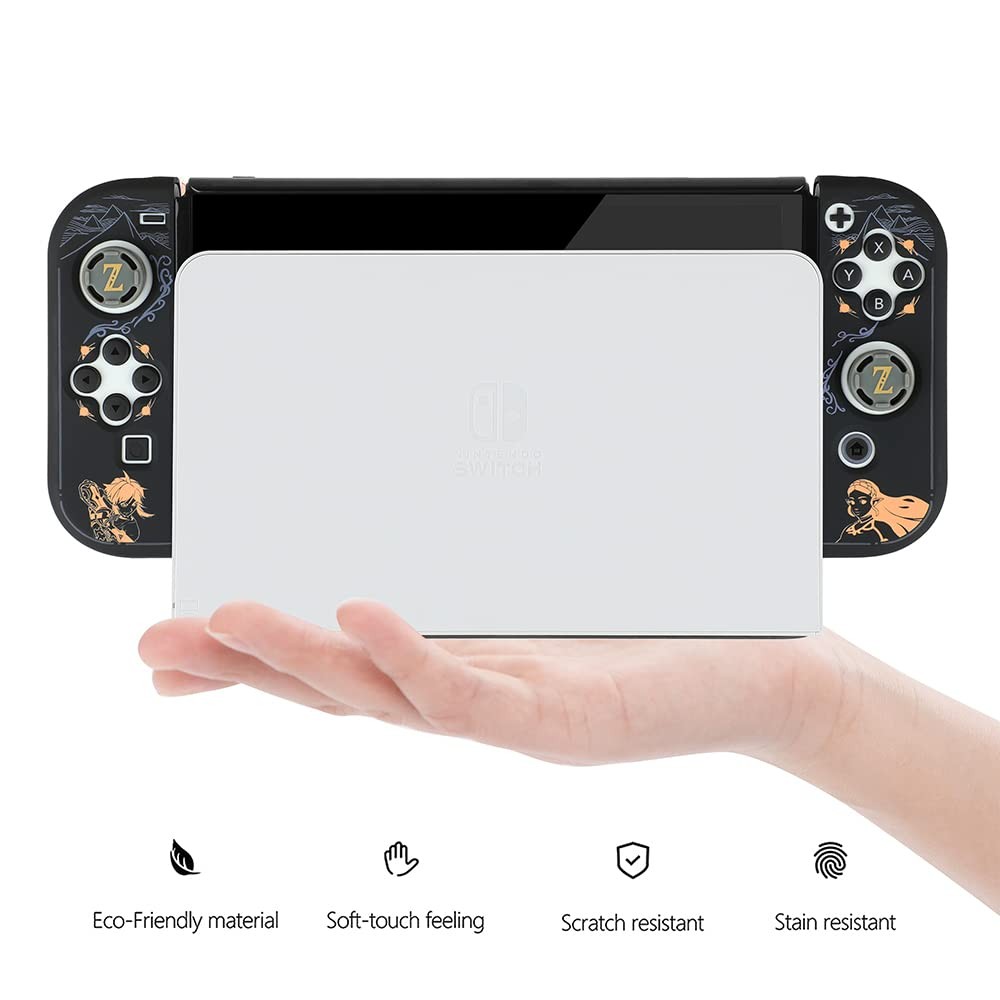 Dockable Protective Case Compatible with Switch OLED 2021, Hard Shell Case...