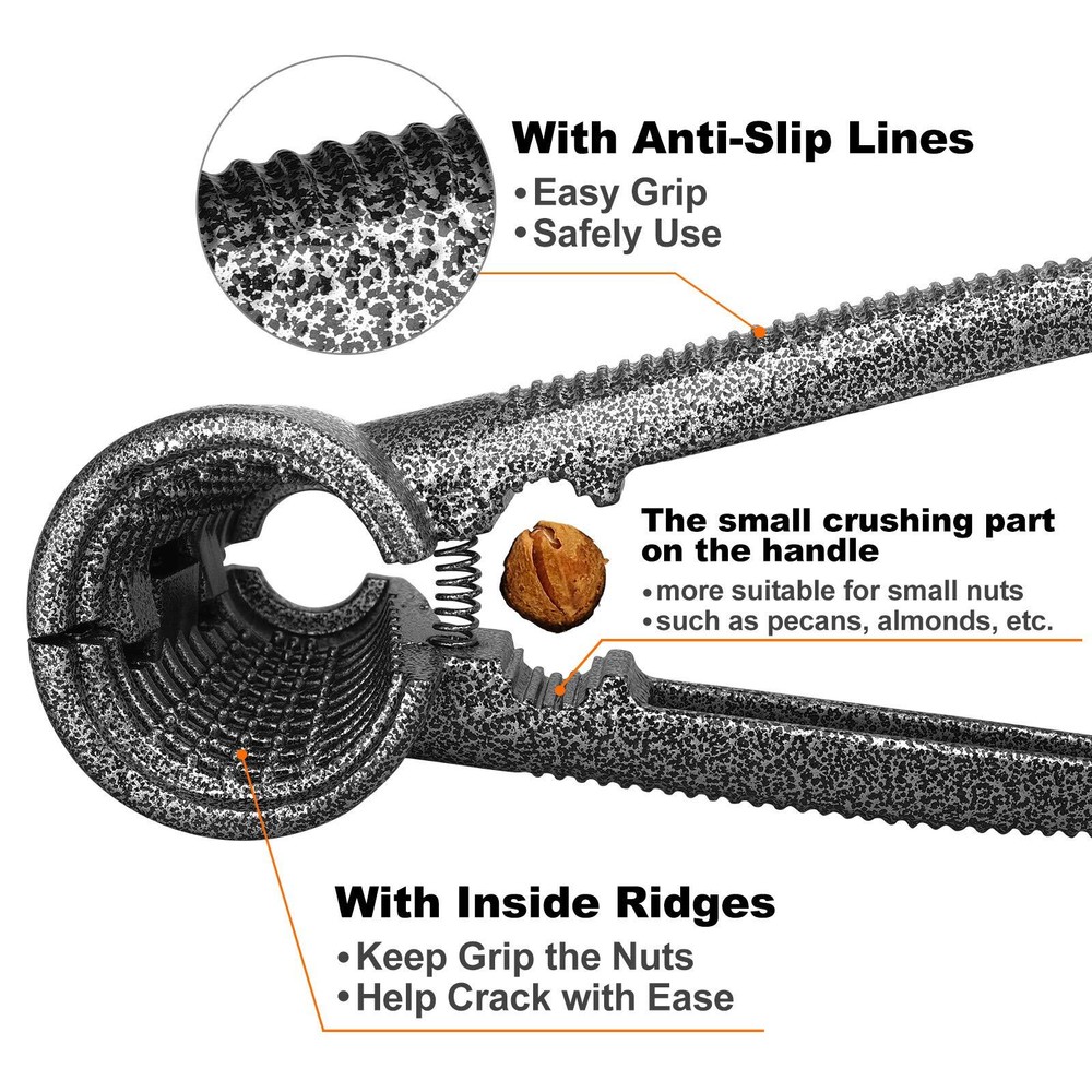 Nutcracker Pecan Walnut Nut Crackers Bundle Heavy Duty Shell Seafood Cracker ...