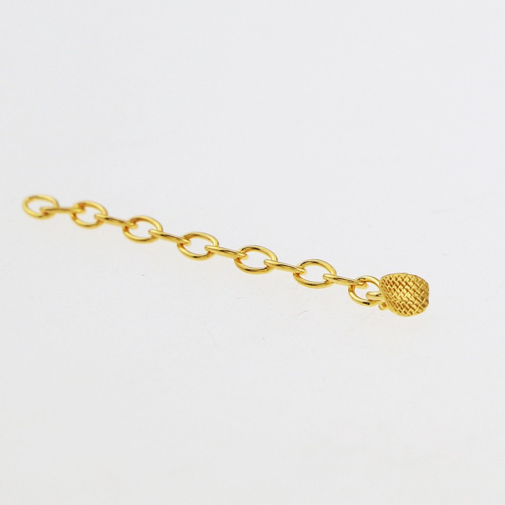 10 Pcs Dental Orthodontic Traction Chain Gold Plated Lingual Button Rectangular