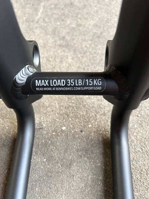 NOS NEW Benno mini front tray / rack Black