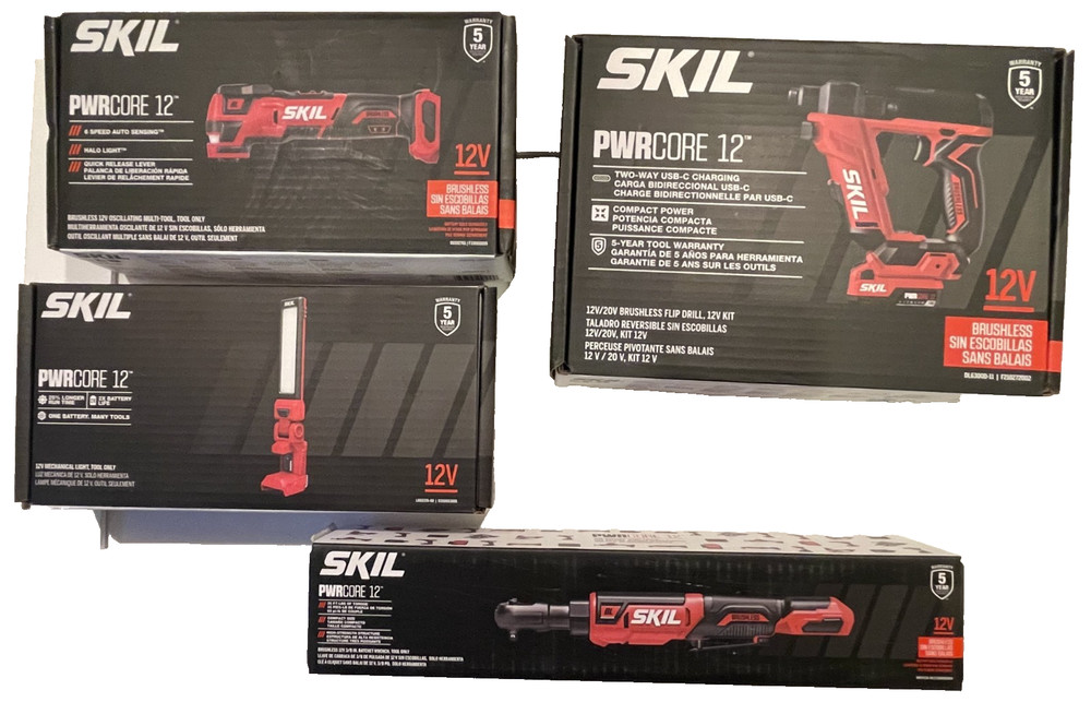 SKIL PWR CORE 12V Premium Combo Kit Brand New