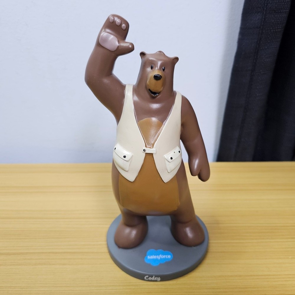 Salesforce Codey the Bear Figure Statue Promo