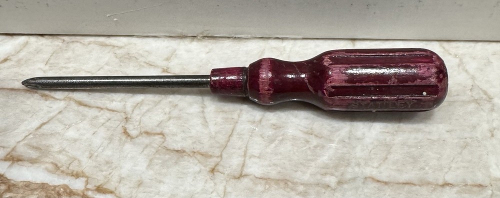 Vintage Stanley Wood Handle Phillips Screwdriver