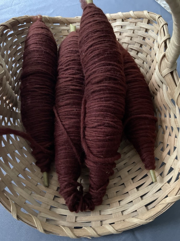 Wool Spools For Weaving ?? - 4 Spools- Brown