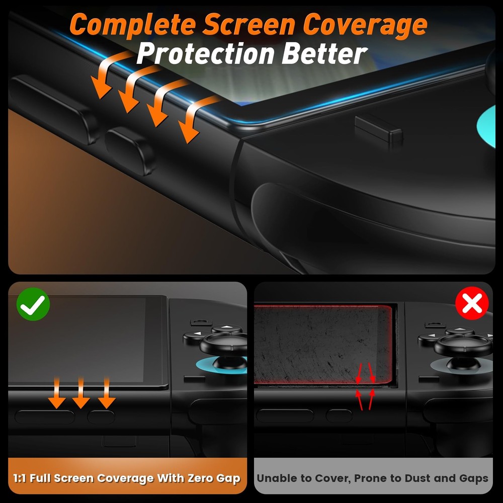daydayup 4-Pack Screen Protector Tempered Glass for 7.9", transparent
