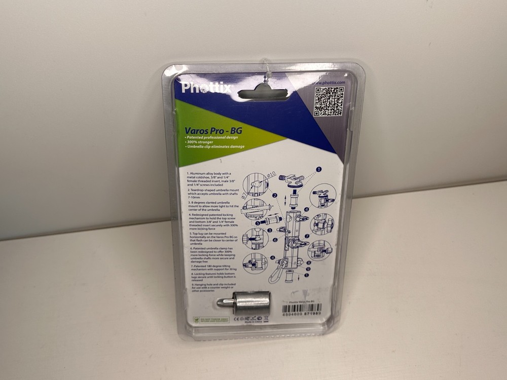 Phottix Varos Pro BG Multi Function Flash Shoe Umbrella Holder
