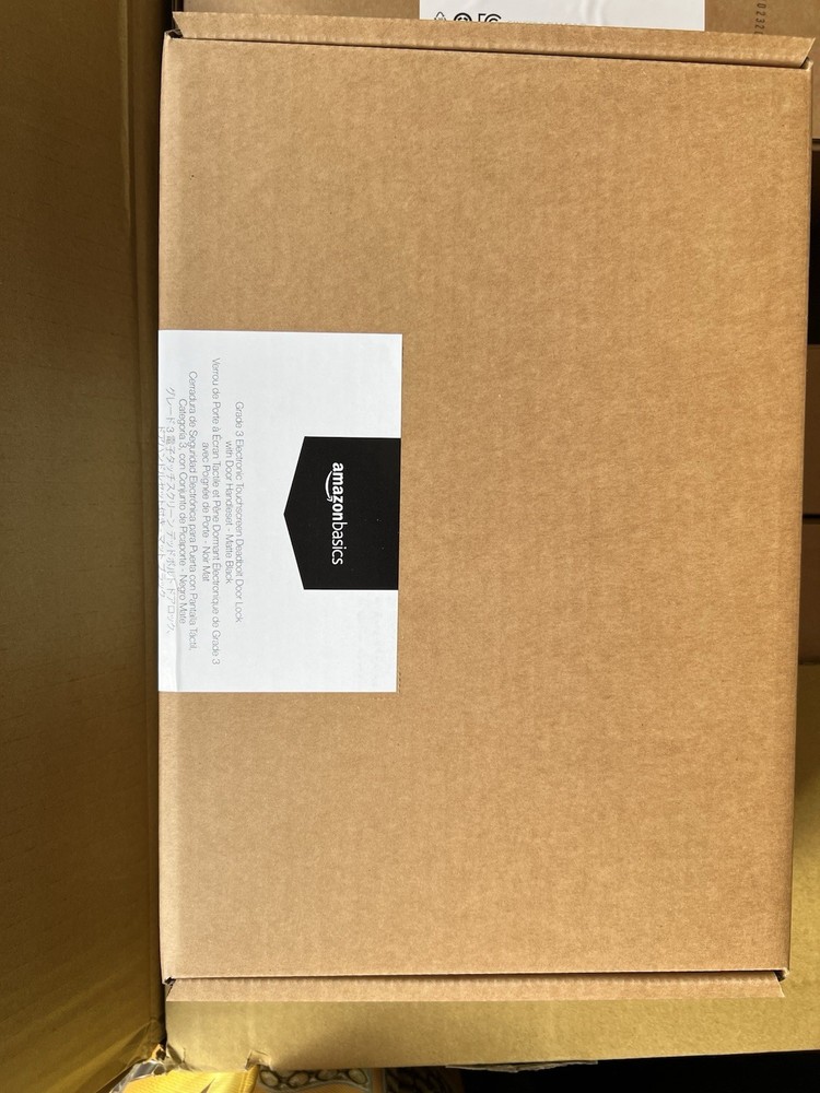 AMAZON BASICS GRADE 3 ELECTRONIC TOUCHSCREEN DEADBOLT DOOR KEYPAD LOCK