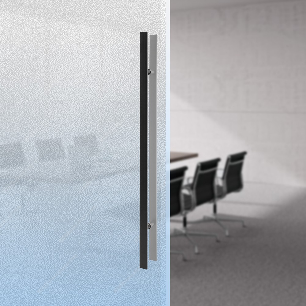 Double Sided Stainless Steel Door Handle Pair Pull Push Sliding Barn Door Handle