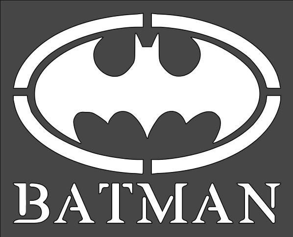 8"x10" Clear Plastic Stencil - Batman (SY170)*****