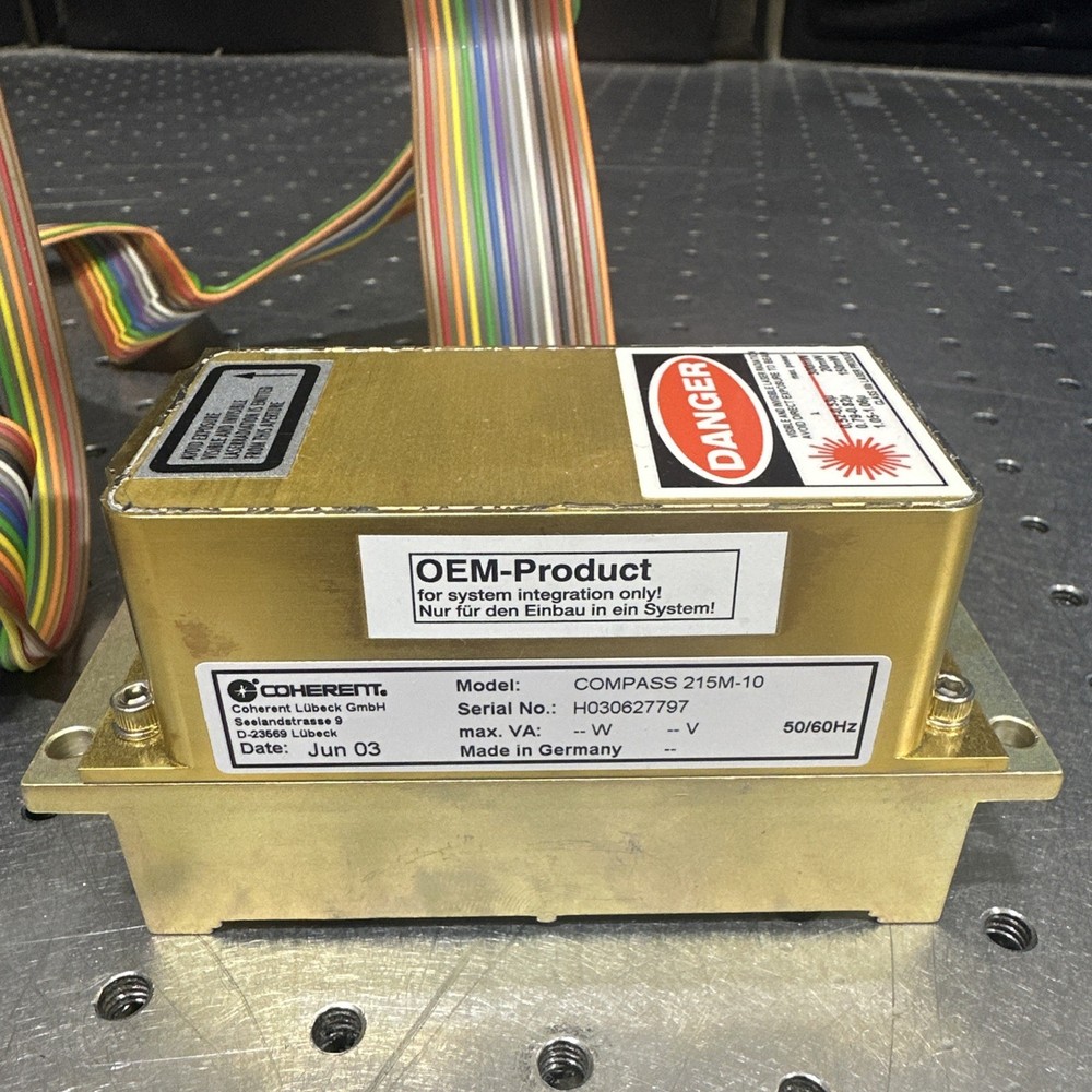 Coherent COMPASS 215M-10 Laser Head & Controller OEM DPSS Laser System