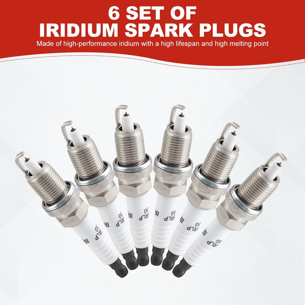 6 Ignition Coils UF502 & Spark Plugs Pack For Dodge Charger V6 3.5L 2006-2010