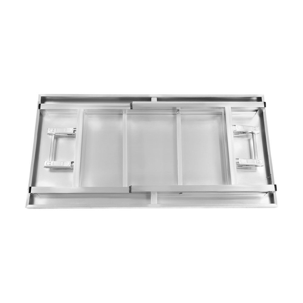 Stainless Steel Workbench Folding Dining Table Folding Table 120*60*75cm Kitchen