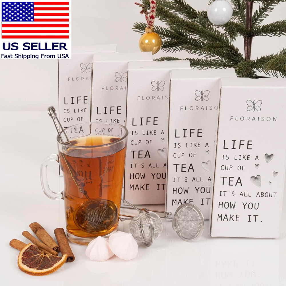 Snap Ball Tea Strainer 3 Pack Tea Infuser with Handle Tea Mesh Infuser Snap Ball