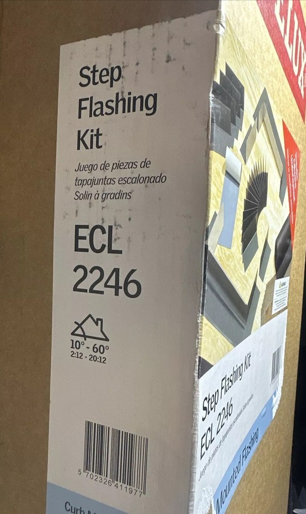 VELUX ‎ECL 2246 Skylight Step Flashing Kit Curb Mounted w/Adhesive((E-5))