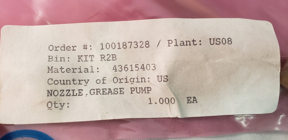 Nozzle,grease Pump 43615403