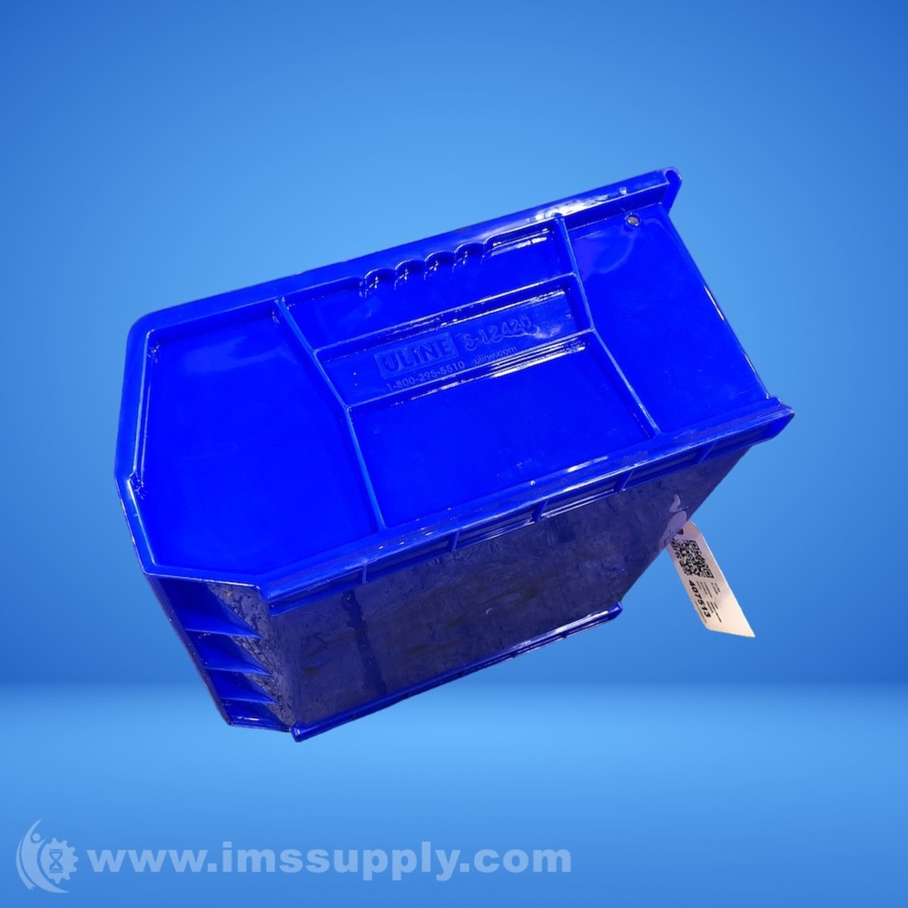 Uline S-12420 Blue Plastic Stackable Bin USIP