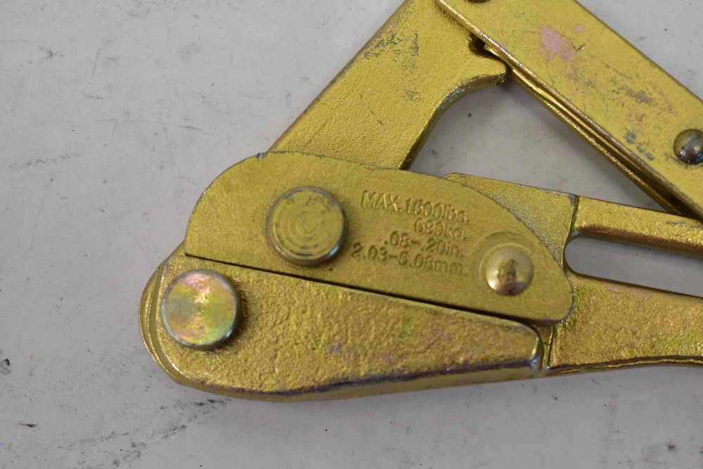 Cable puller Wire & Cable Gripping Tool .08 To .20" 1500 lbs Capacity 680kg