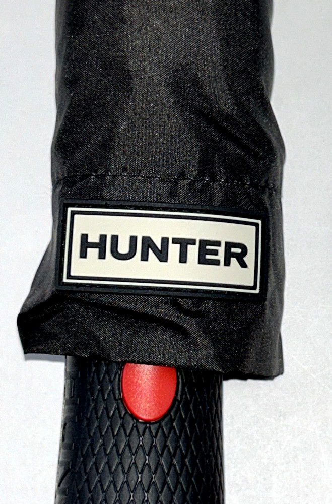 NEW HUNTER Regular Size Umbrella Black Automatic Retractable Carry All Strap $95