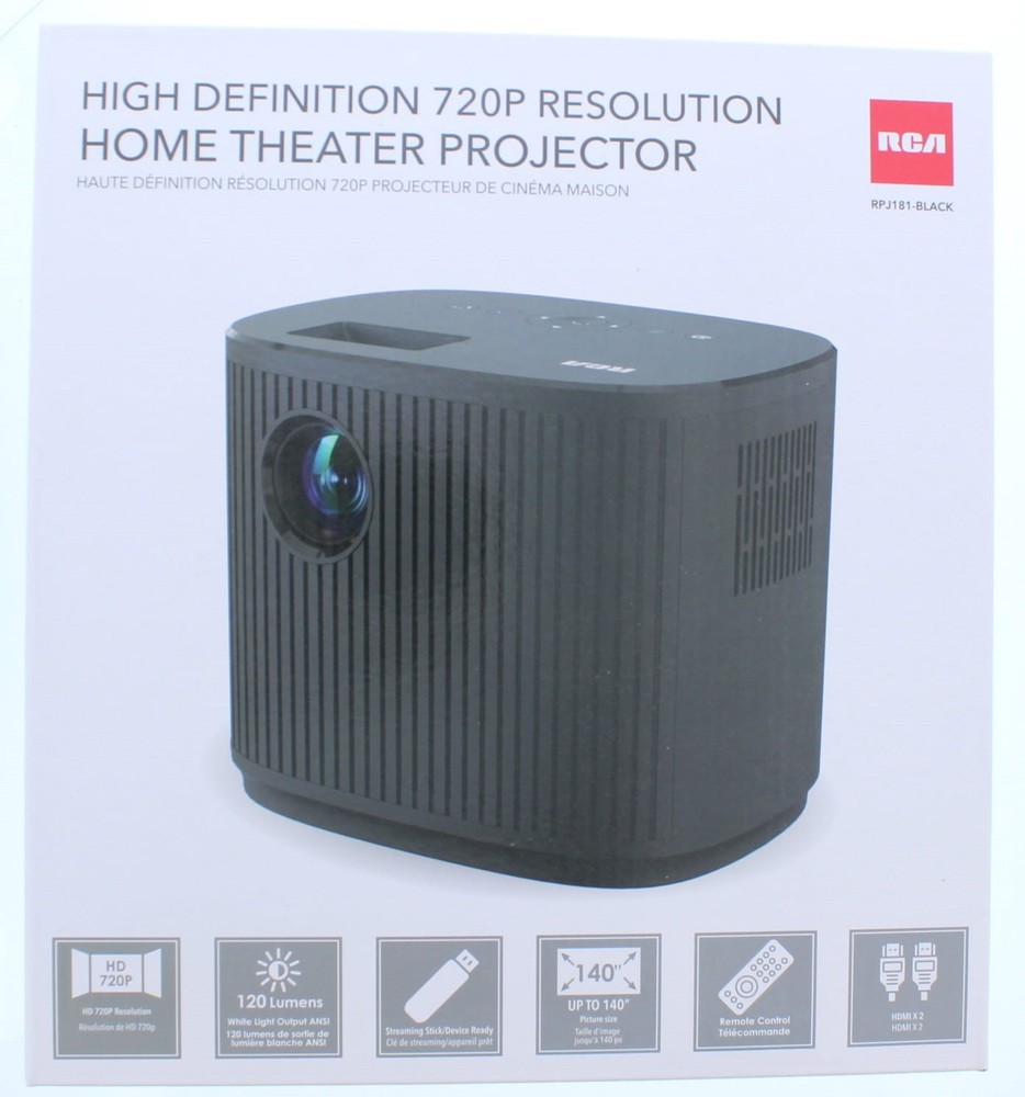 RCA High Definition 720P Resolution Home Theater Projector