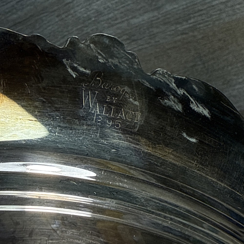 Wallace Baroque #295 Silverplate Chafing Dish Bowl & Dome Replacement Engraved