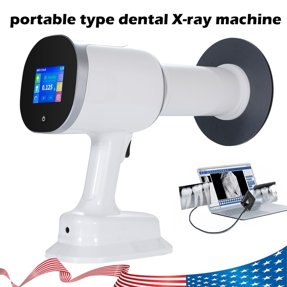 Dental Scatter Shield Protective Ring + Portable Handheld X-ray Machine Kit