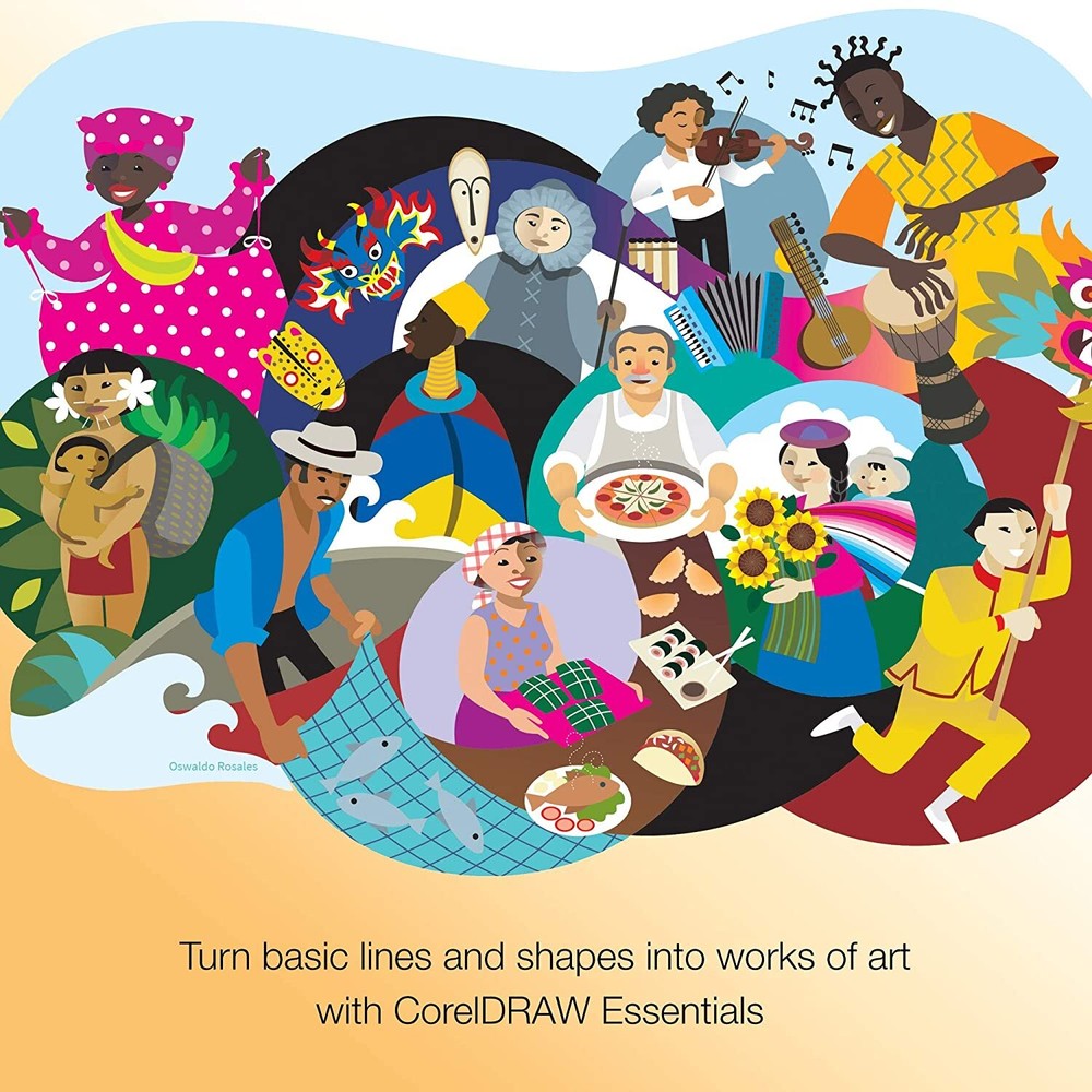 CorelDRAW Essentials 2021 Graphic Design Vector Illustration Page Layout Softwar