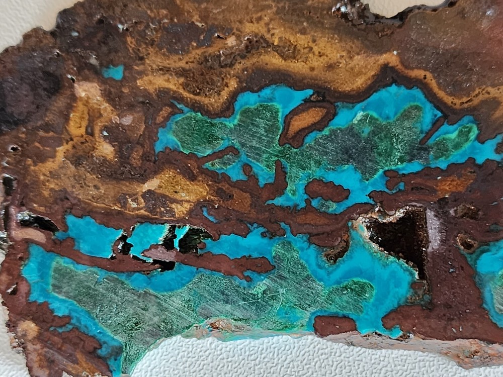 Chrysocolla Malachite Lapidary Slab Chile