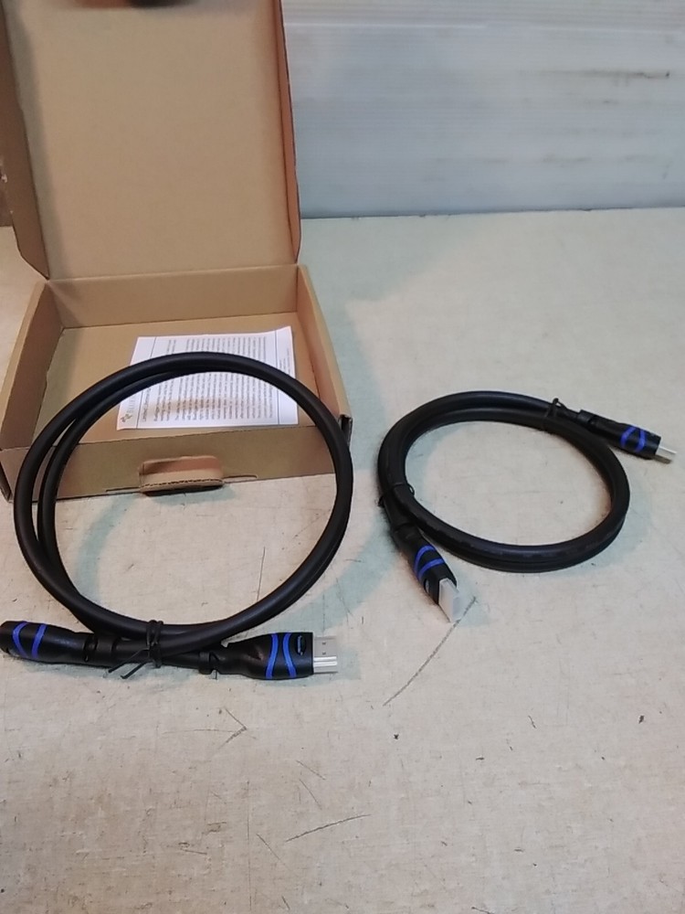 Lot Of 2 Bluerigger 4K HDMI Cable 3Ft