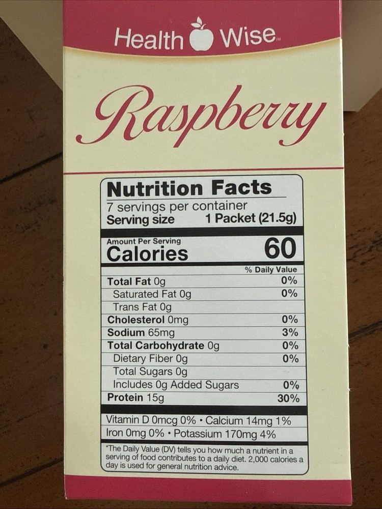 HealthWise High Protein Raspberry Gelatin (3 Boxes)