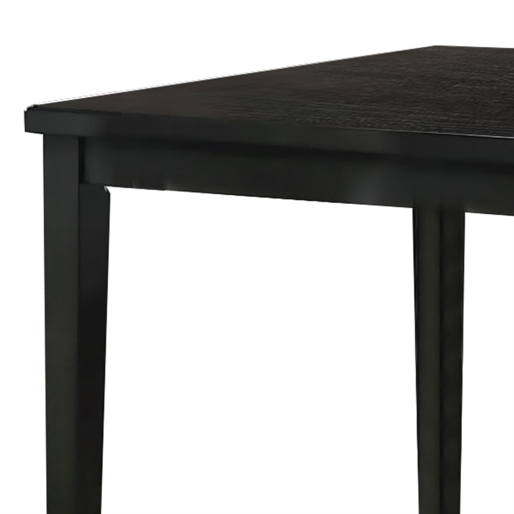 Heni Counter Height Table-48 Inch Rectangular Top-Dark Walnut Brown
