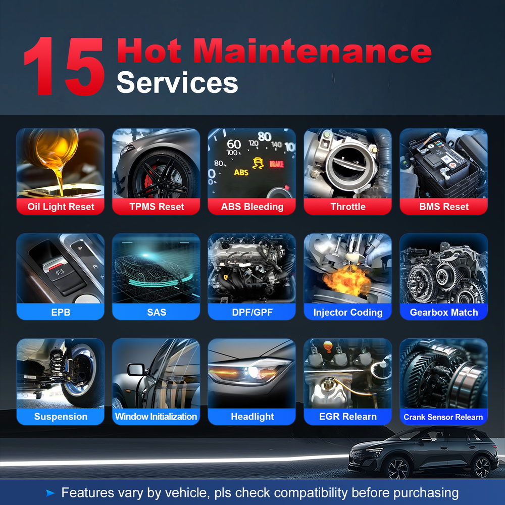 2024 XTOOL D5S OBD2 Scanner Car Code Reader Scan Tool FCA AutoAuth 15+ Services