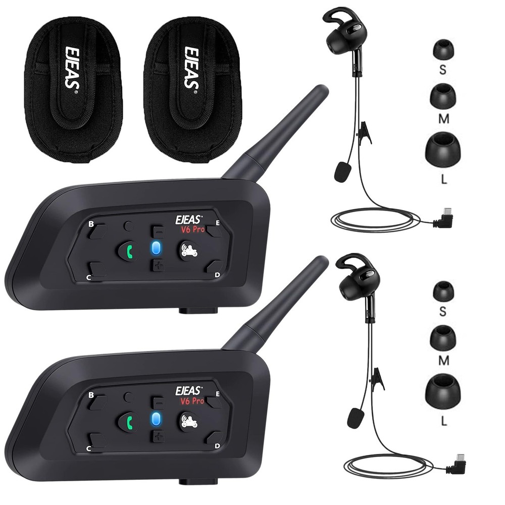 Referee Communication System, Referee Headset Intercom with Earphone for Socc...