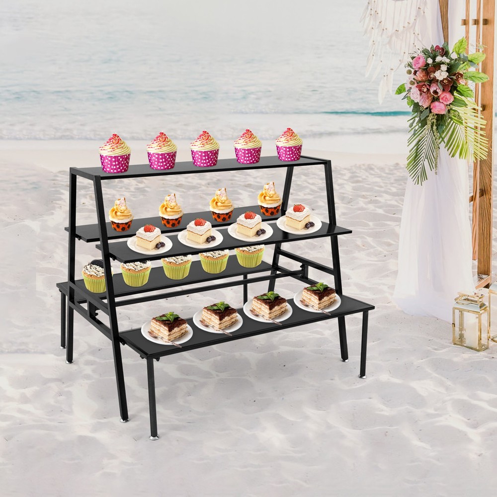 3 Tier Metal Retail Shoe Handbag Display Stand 119*105*100cm Flower Pot Rack