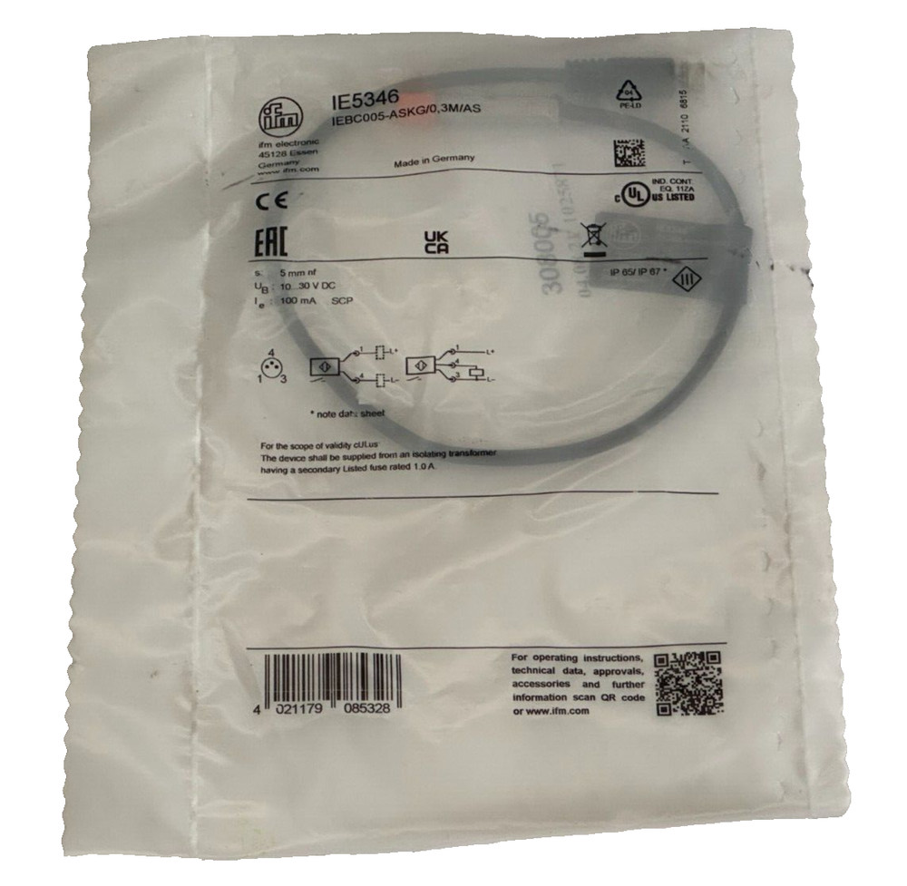 FACTORY SEALED IFM IE5346 Proximity Switch