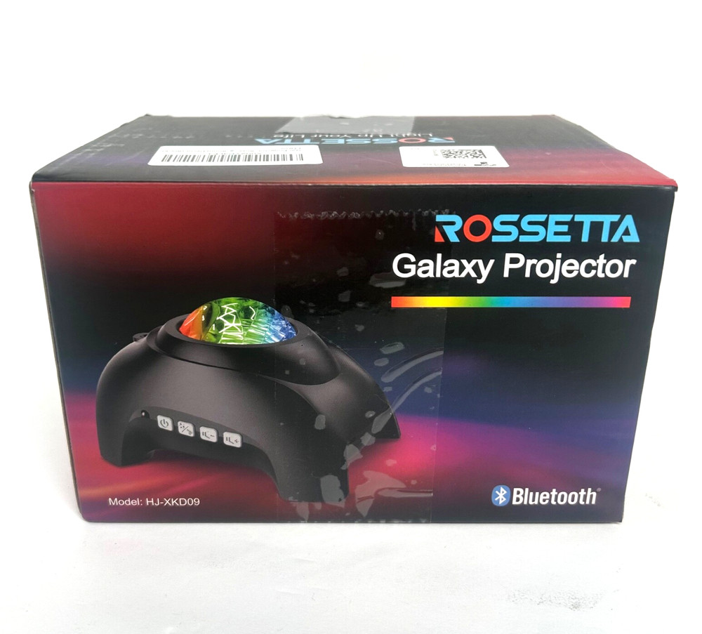 Rossetta Galaxy Projector Star Projector Light Bluetooth Speaker 8 White Noise