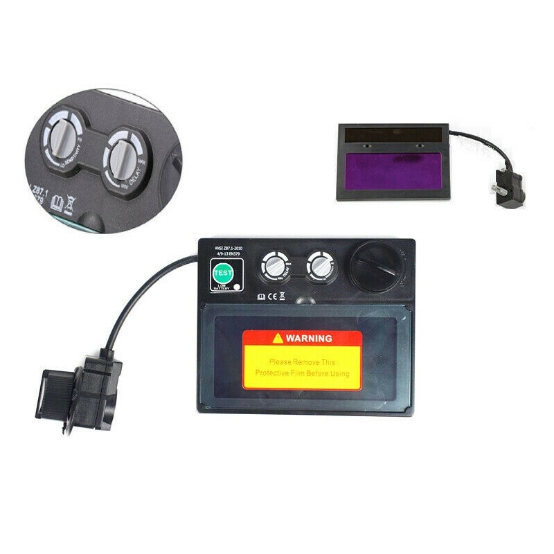 Solar Automatic On/Off Darkening Welding Helmet Len Filter + Protortion Sheet H
