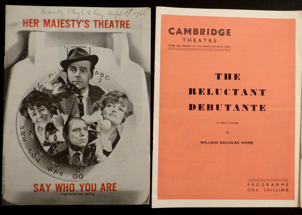 2 THEATRE PROGRAMMES  1955 & 1966