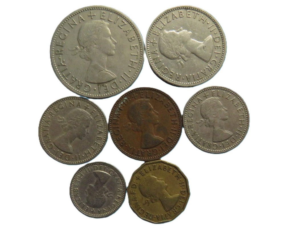 1956 Great Britain Coin Year Set