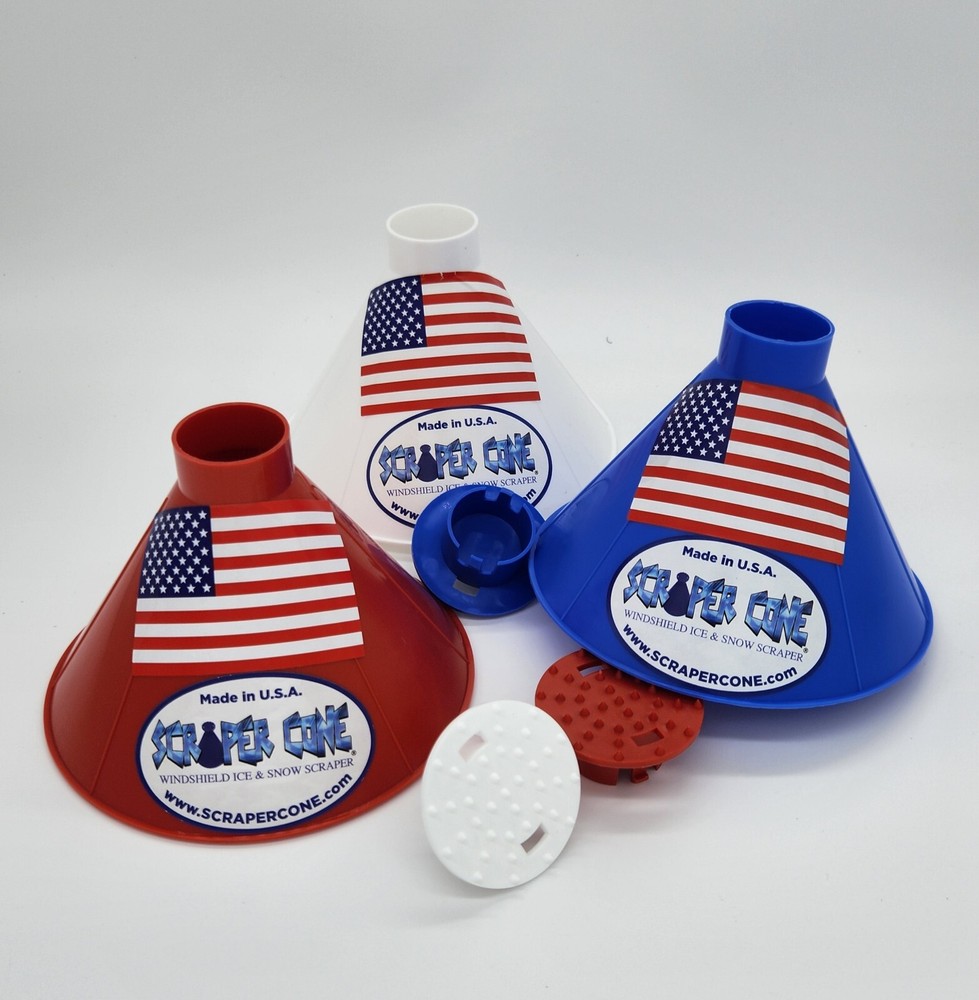 SCRAPER CONE®️ The Original Ice Scraper US Flag Special Addition Ice Scraper