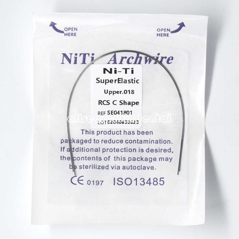 Dental Ortho Super Elastic NITI Arch Wire Reverse Curve Round/Rectangular True